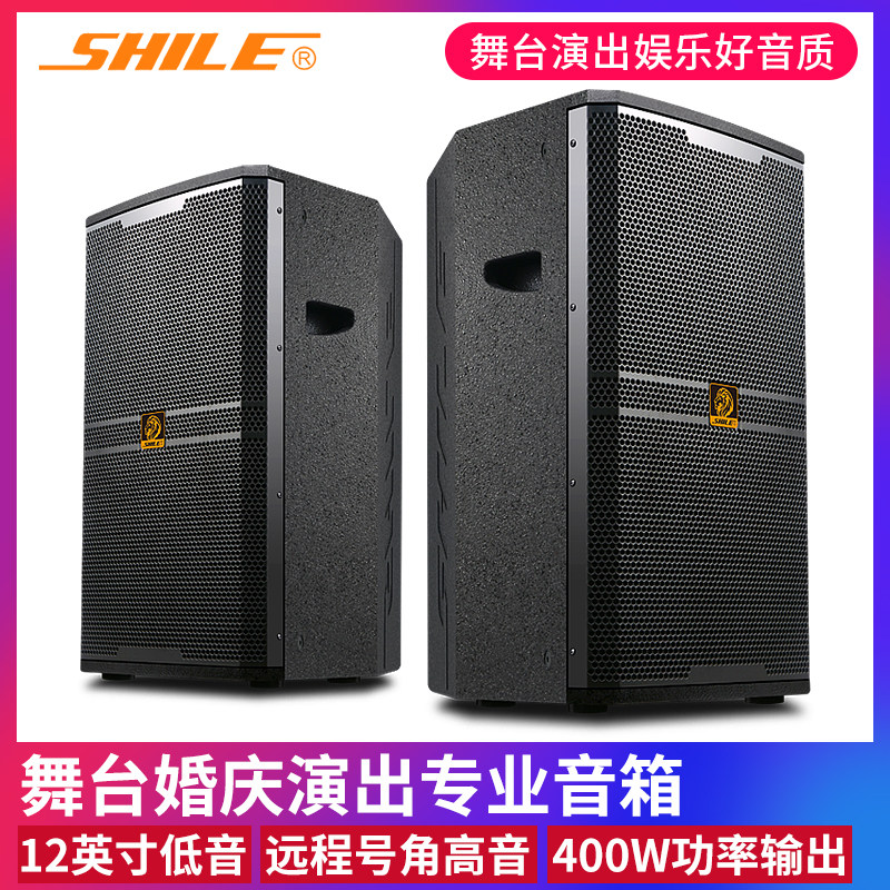 狮乐 BM-12 十二寸专业音箱舞台演出KTV大功率婚庆会议音箱