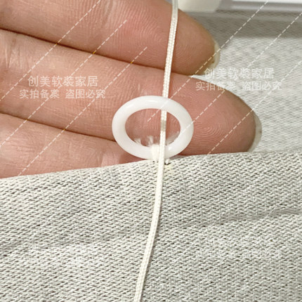 1公分窗帘出口品质罗马帘环小圈升降折叠帘塑料配件窗帘轨道配件