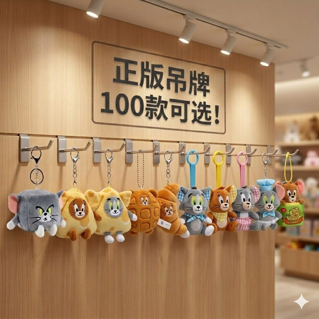 正版猫和老鼠公仔挂件可爱毛绒玩具汤姆猫批钥匙扣娃娃生日礼物发