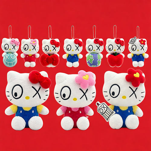 长亿正版三丽鸥系HelloKitty儿童毛绒玩偶公仔挂件KT猫包钥匙扣