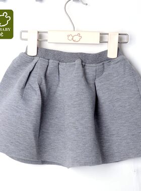 拉比童装专卖婴幼儿淑女短裙春秋季宝宝双层有型百搭半身裙子2折