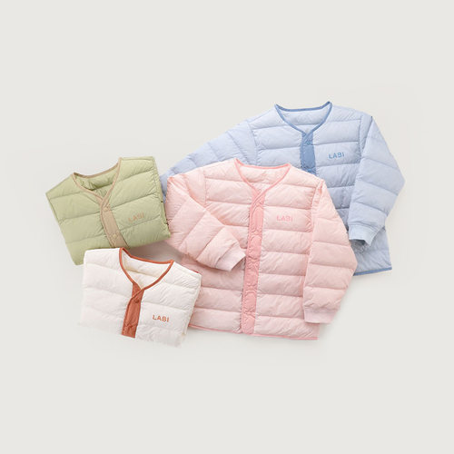 商场同款拉比中大童冬季羽绒内胆上衣男女宝宝防风轻薄保暖羽绒服