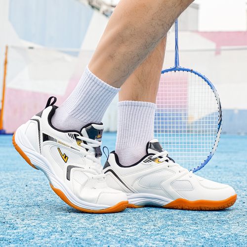 回力透气防滑碳板比赛羽毛球鞋
