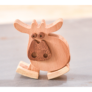 木牛流马手工DIY工坊材料包学校木工课摆件益智玩具可爱生日礼物