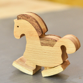 木马手工DIY木工坊材料包学校木工课摆件益智玩具生肖生日礼物