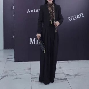 241105大爱美依缘2026秋冬新款御姐范时尚高级感短外套阔腿裤套装
