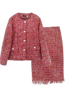 22905大爱美依缘2025秋冬新款名媛小香风两件套时尚显瘦女