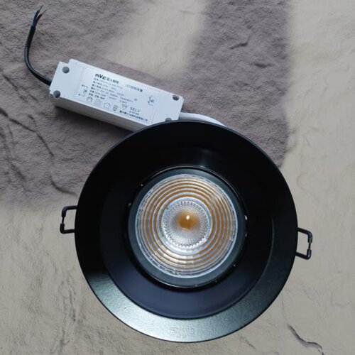 雷士领客射灯黑色灯具砂黑天花灯NLED185A9W185B15W185C24W185D