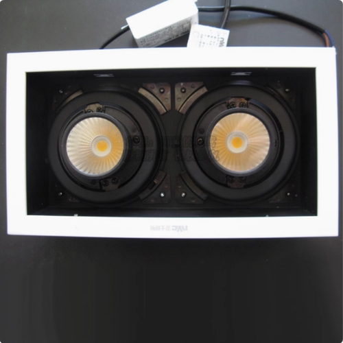 雷士格栅双头射灯斗胆灯NLED5822A/2*6WNLED5821D/1*20W/5821A6W