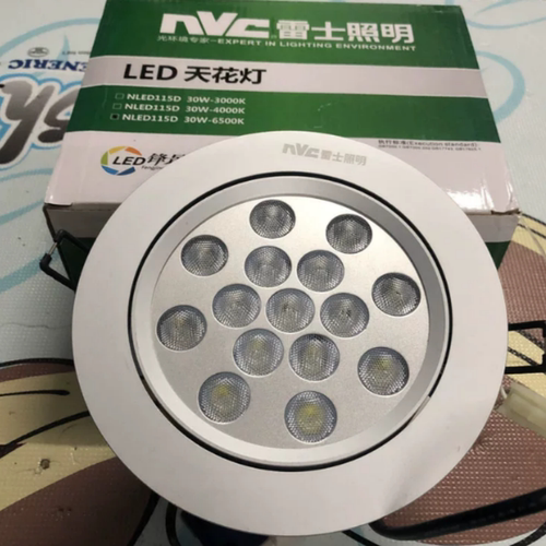雷士照明NLED106D4W 5700K4000K 车铝天花灯LED4W射灯天花灯筒灯