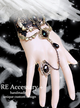 哥特金属齿轮复古手链