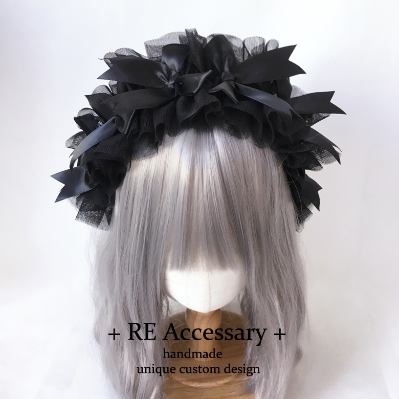 Lolita哥特优雅黑色发箍
