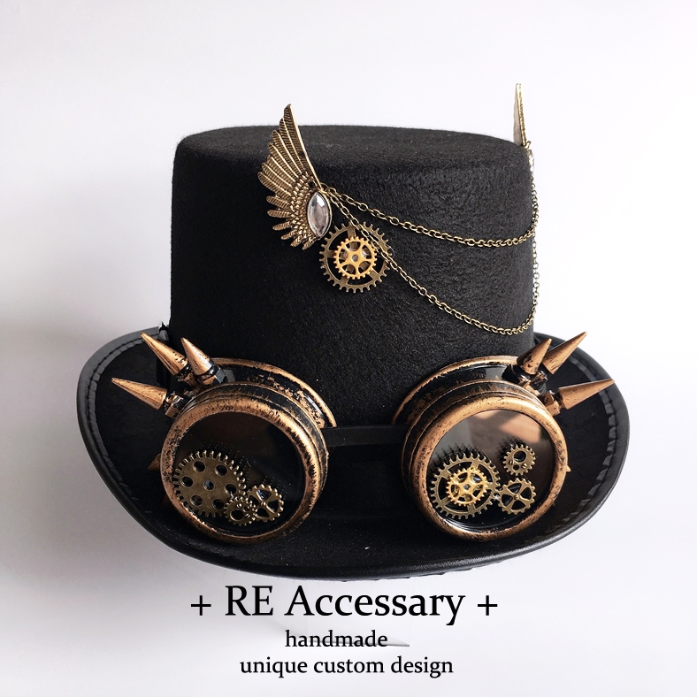 节日礼帽朋克暗黑眼镜帽子