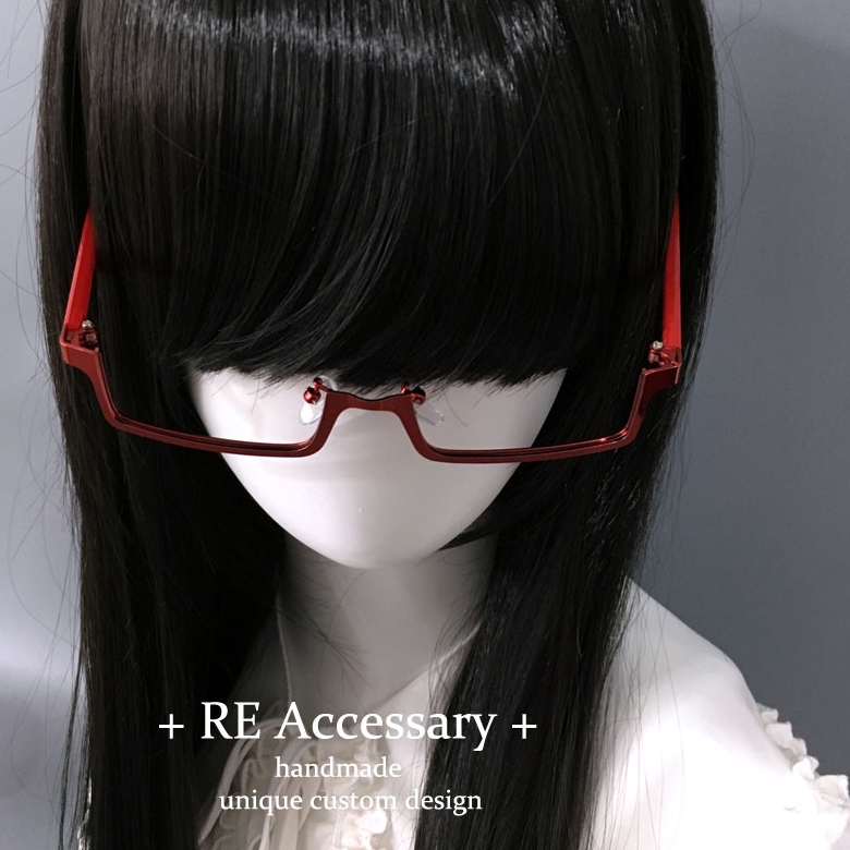 原宿辣妹半框镜框方形眼镜架