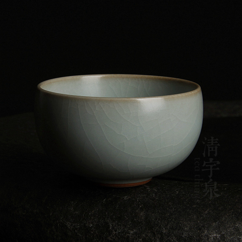 台湾蔡晓芳 汝窑 天青圆口杯 茶杯