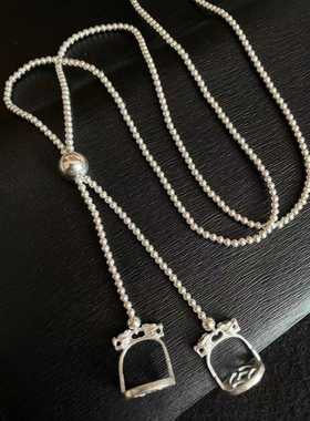 马蹄民族风项链毛衣链