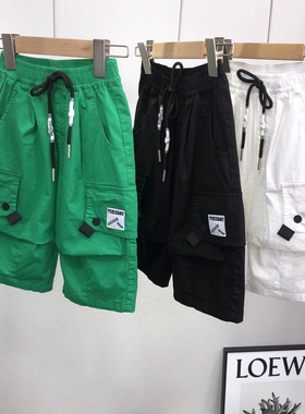 牛哆哆童装新款夏装儿童短裤男童工装裤中裤休闲裤百搭87105