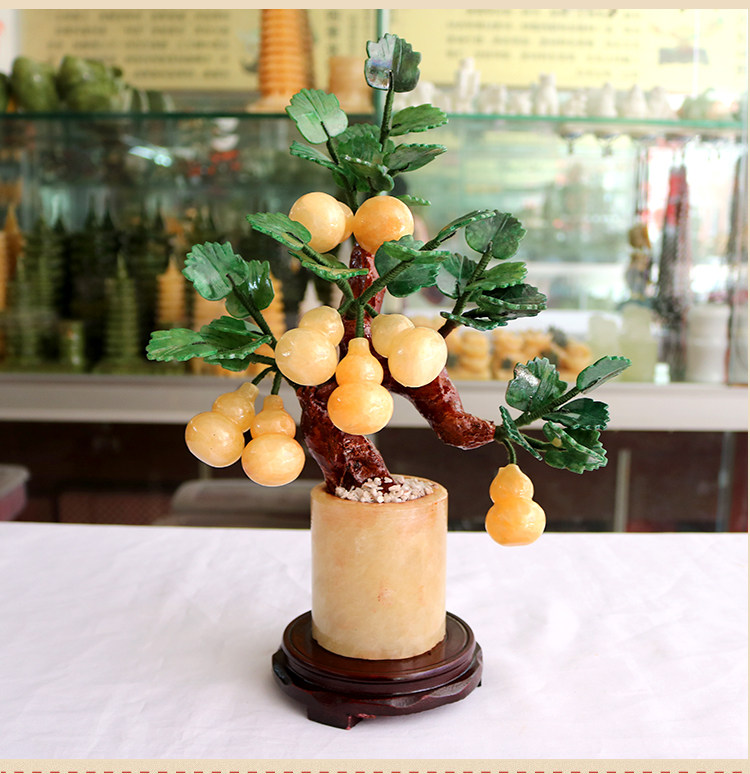 玉石盆景葫芦摆件 风水福禄 招财镇宅 客厅玄关家居装饰品礼品,家居饰品,装饰摆件,淘宝优惠券,粉丝福利购,淘宝优惠卷