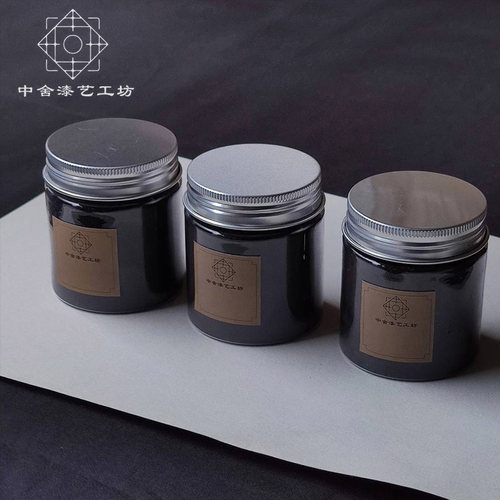 木碳粉大漆漆艺肌理技法