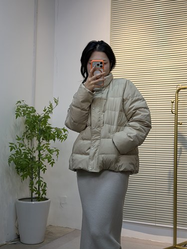 出口日本原单正品25秋季新款女士时尚休闲百搭宽松舒适纯色羽绒服