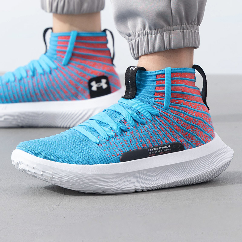 UA安德玛室内篮球鞋男鞋秋季新款中帮运动鞋轻便减震球鞋训练鞋