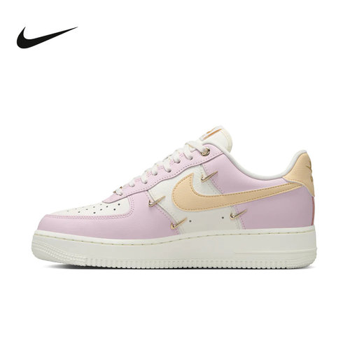 NIKE耐克25春夏新款女子空军一号粉色四勾运动休闲板鞋IB2574-600