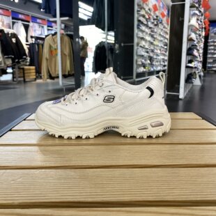 斯凯奇女鞋D'lites熊猫鞋时尚厚底小白鞋防滑休闲鞋11931 150537