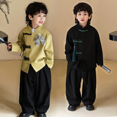 外套 国潮男童唐装 春秋季 新款 新中式 儿童汉服中国风帅气套装 童装