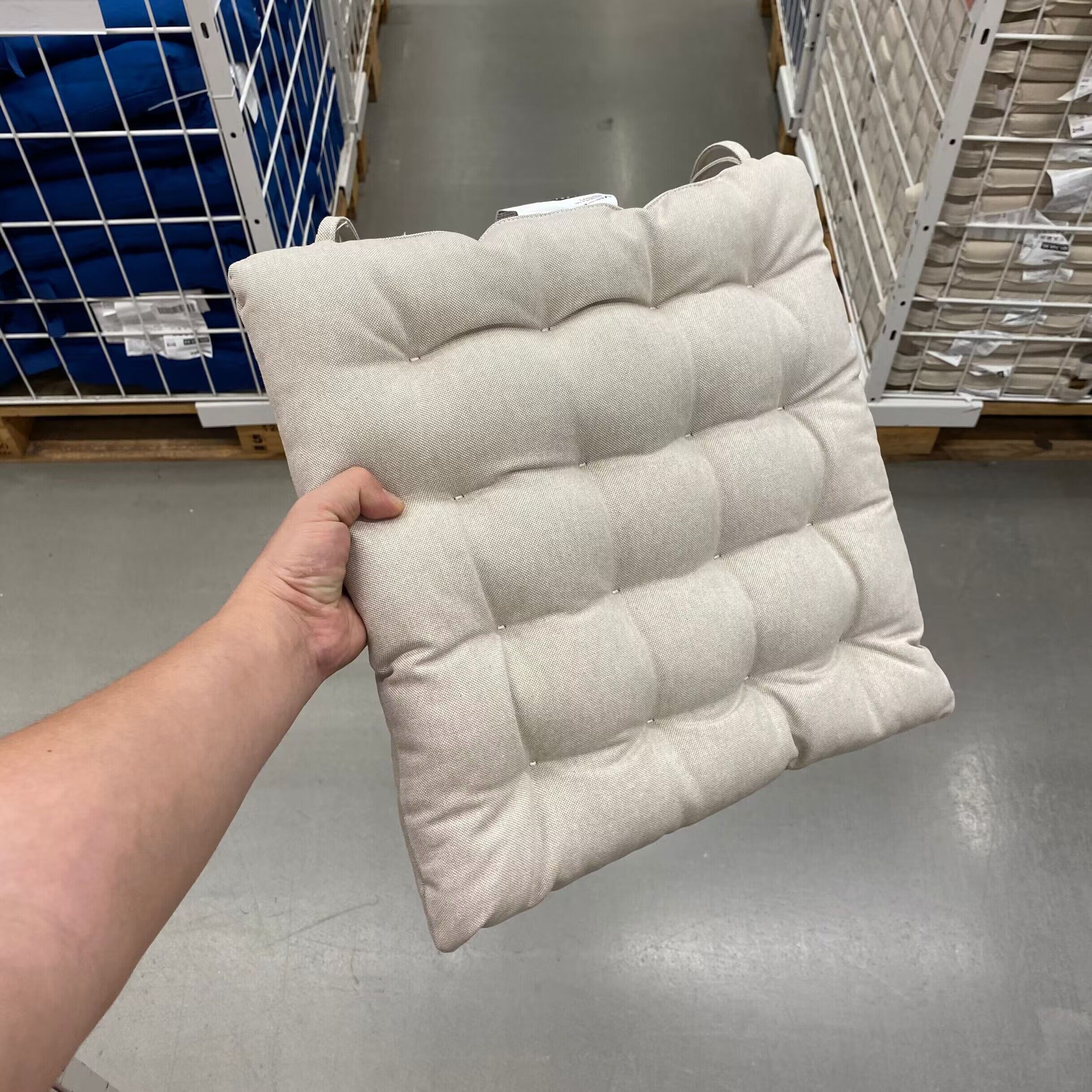 IKEA宜家椅垫带绑带屁股垫座垫子