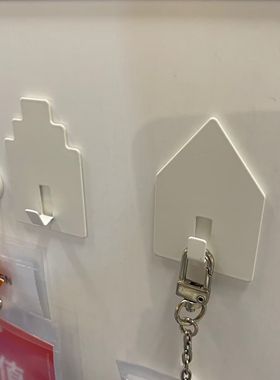 IKEA宜家蒂伯瓦恩 自粘挂钩 墙贴瓷砖粘胶免打孔粘钩门后墙壁钩子