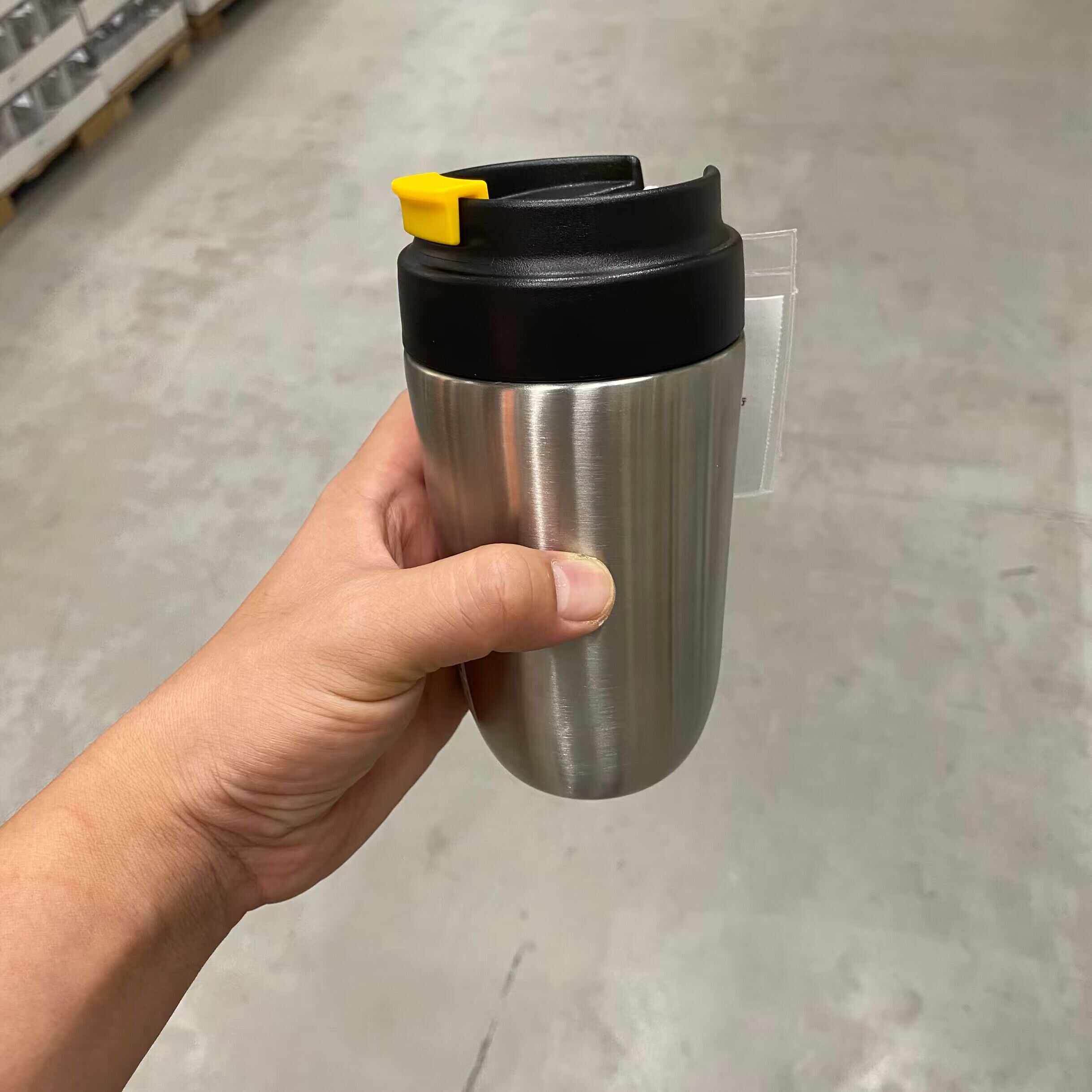 IKEA宜家恩维蒂随行杯随手杯旅行杯外出便携喝水杯不锈钢轻便外带