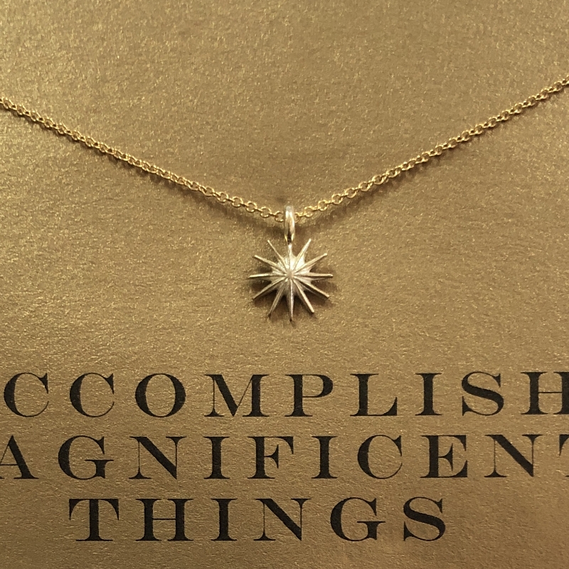 美国 星光吊坠锁骨链 许愿项链 金色 银镀金饰品Dogeared正品