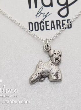 停产限量款 925银 雪纳瑞造型狗项链  贵妇犬 项链 Dogeared正品