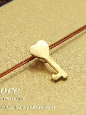 丝线款 银镀金 打开我心的钥匙 吊坠 许愿项链  美国Dogeared正品