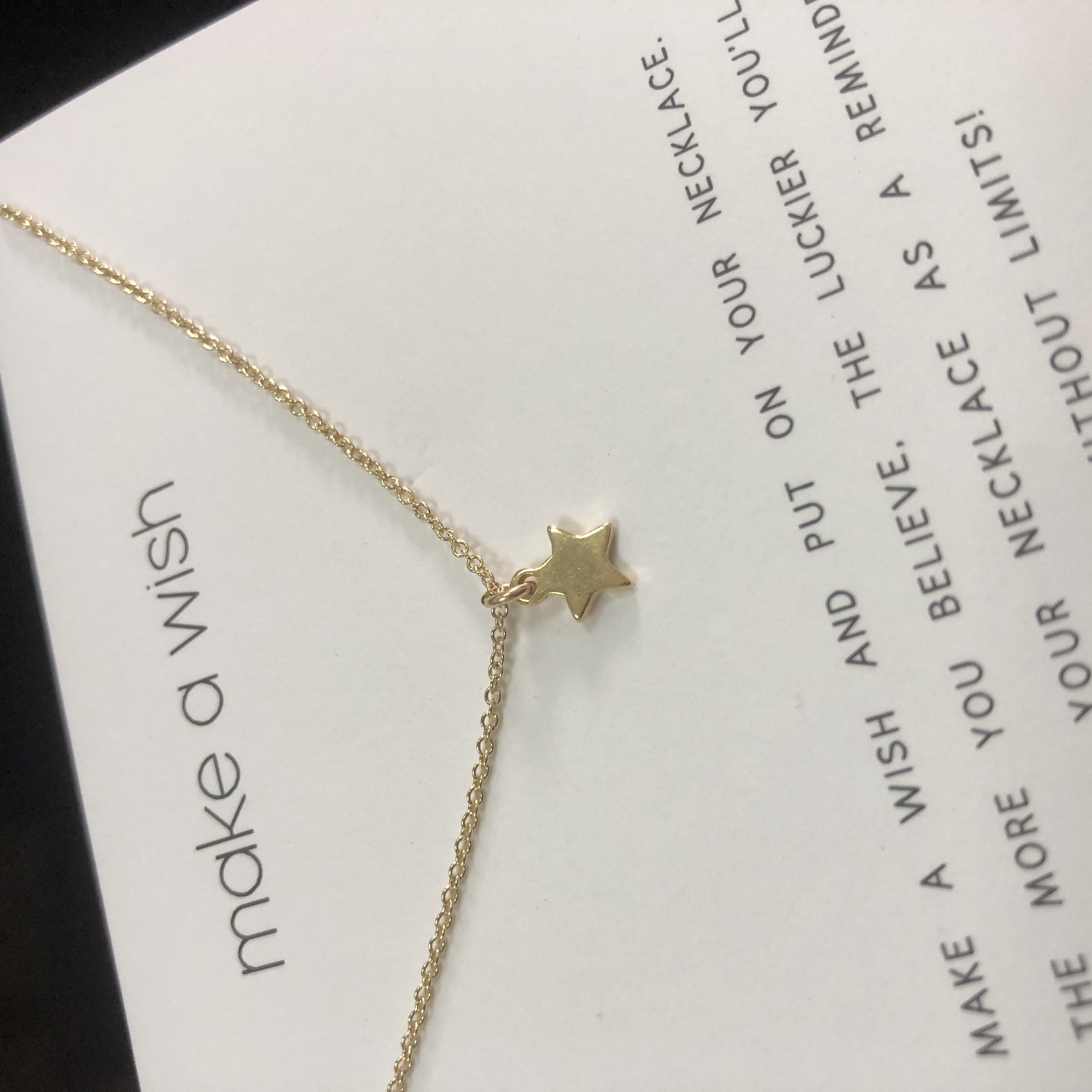 迷你 小星星 许愿项链 银镀金锁骨链 金色 银色 美国Dogeared正品