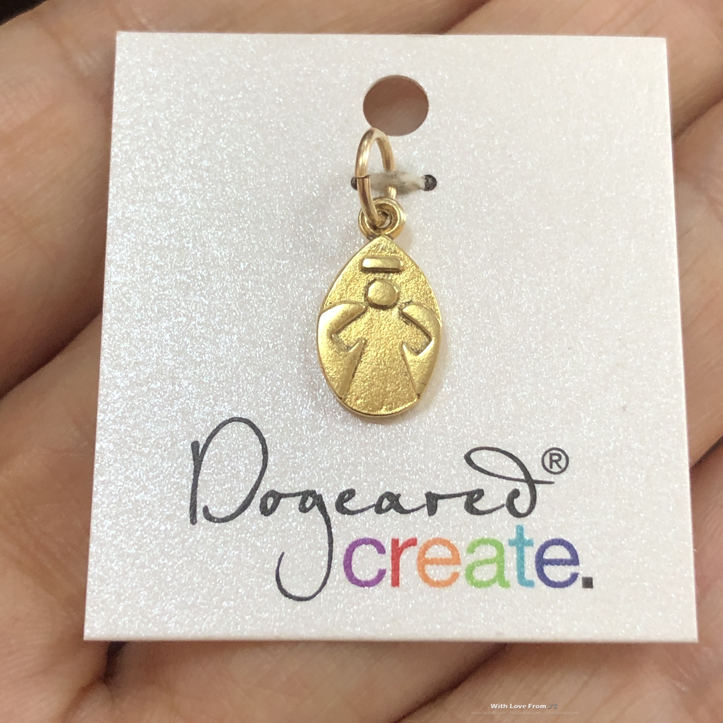 Create系列DIY配件 我的天使吊坠 项链手绳挂坠 美国Dogeared正品