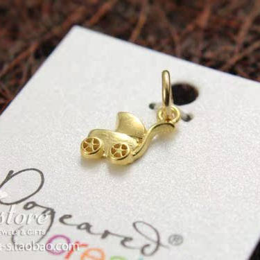 Create系列DIY配件 婴儿车吊坠 项链手绳挂坠 美国Dogeared正品