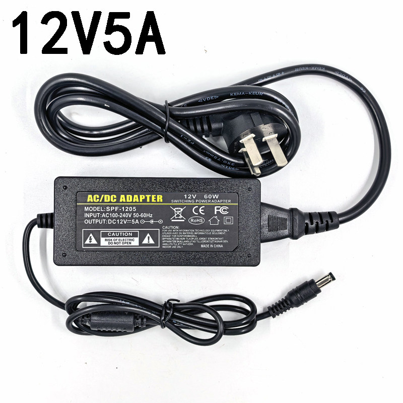 12V5A电源适配器 12伏5安4A3A2A1A通用液晶显示器电源监控电源