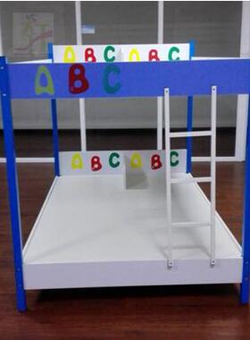 幼儿园ABC午托床小学生高低铺上下床儿童双层午睡床儿童床托管床