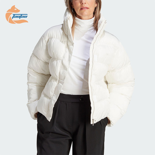 阿迪达斯女士立领保暖棉服