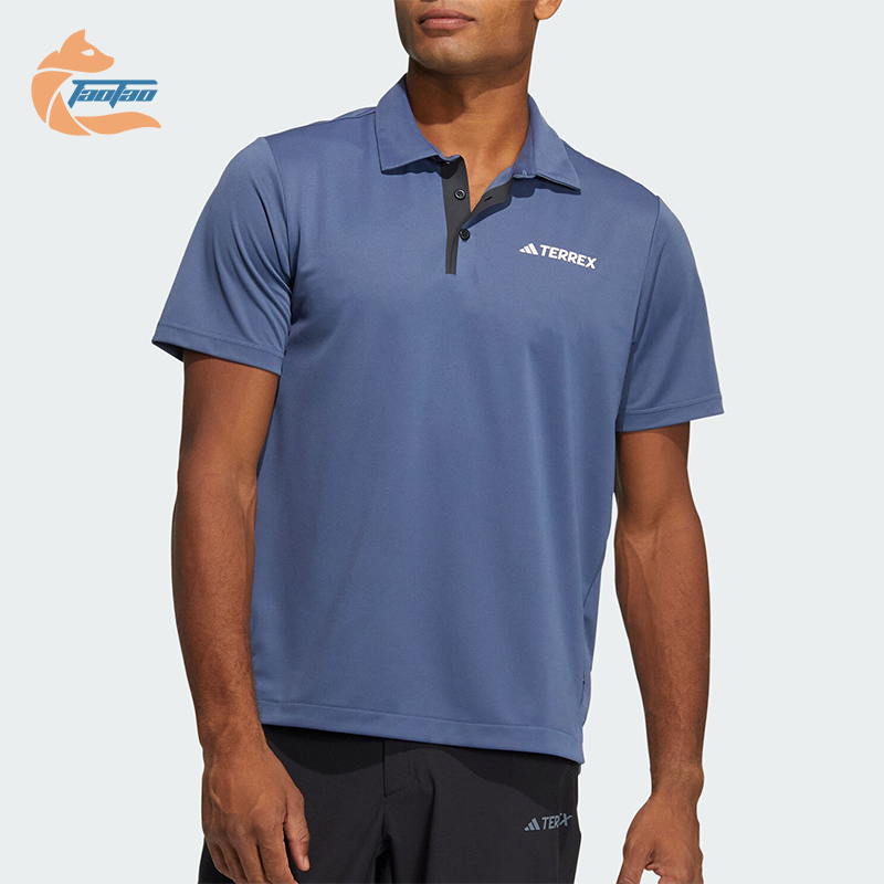 阿迪达斯男士户外运动POLO衫