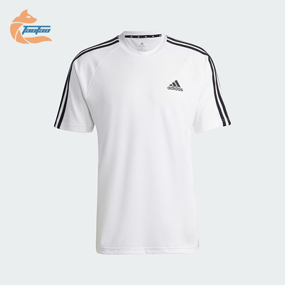阿迪达斯男士运动简约短袖
