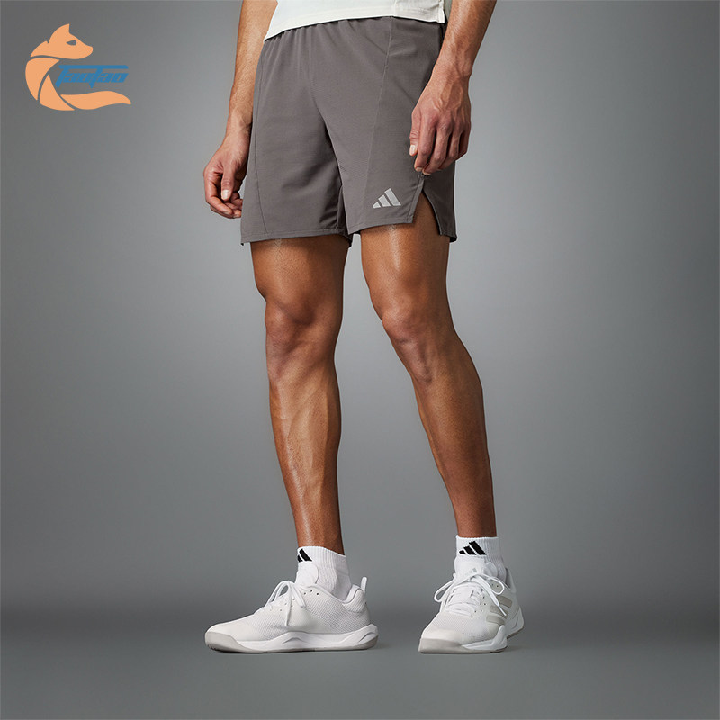 阿迪达斯男士修身健身短裤