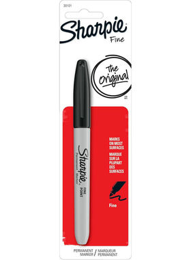 SHARPIE FINE MARKER BLACK 1 CT 黑色油性记号笔