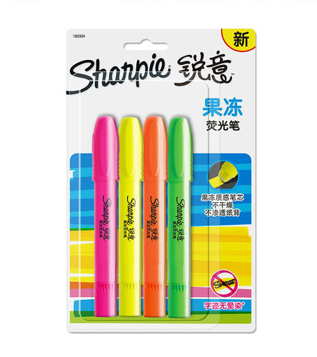 sharpie荧光笔固体荧光笔