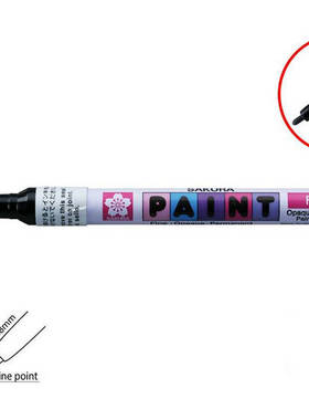 SAKURA PAINT MARKER PEN XPMK#49 细芯黑色 樱花油漆笔 1.0black