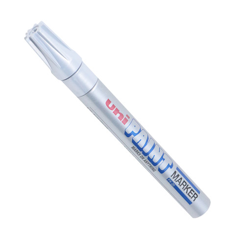 三菱油漆笔 uni PX-20 银色补漆笔 2.0mm粗芯电镀件防锈笔