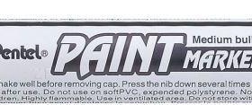 派通油漆笔 pentel MMP20 白色漆油笔Paint Marker White 补漆笔