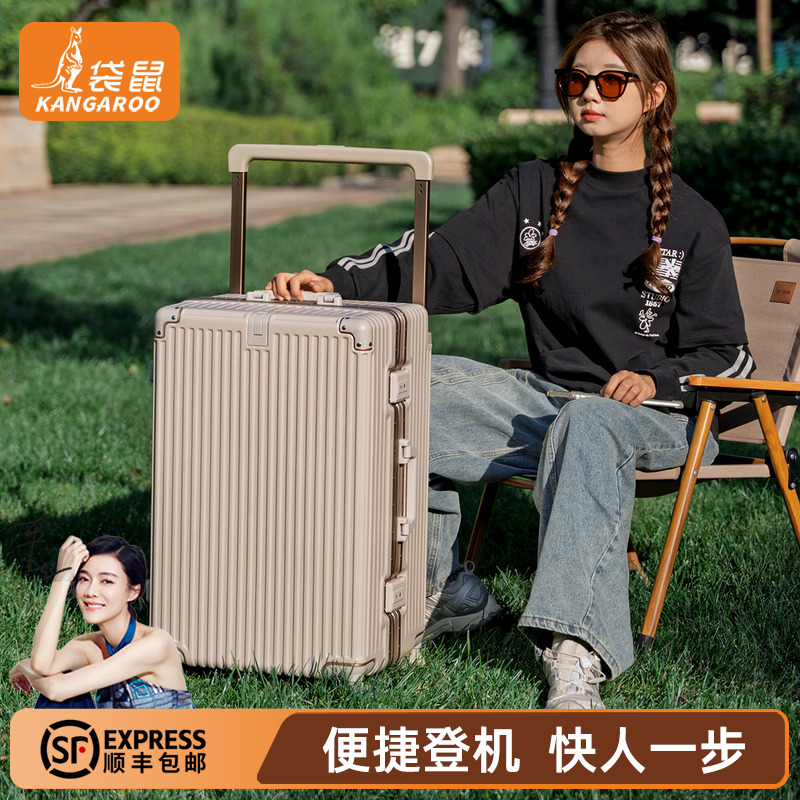 【袋鼠正品】静音轮干湿分离里衬