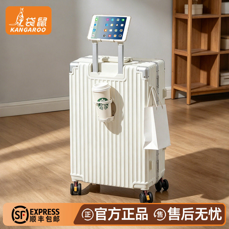 【正品袋鼠】可上飞机行李箱登机图片